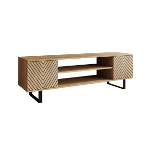 Szafka RTV Lorello Jodełka 155 cm Dąb Craft ADRK