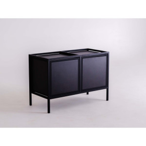 Regał SKAP BLACK 2R1 DOOR x2