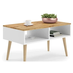 Stolik kawowy SANA 90x50 Biały/Dąb Craft ADRK