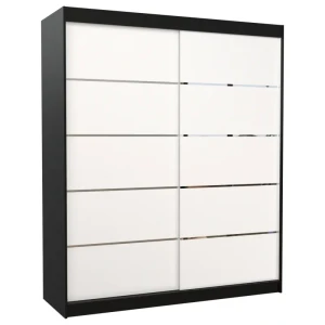 Szafa przesuwna SPECTRA 180 Czarny/Czarny ADRK