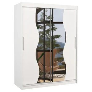 Szafa przesuwna z lustrem RENZO 150 Biały ADRK