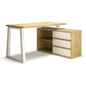 Biurko narożne Iwo II Dąb Artisan/Kaszmir ADRK