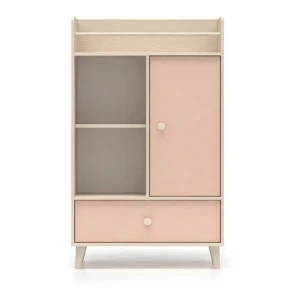 PROMOCJA Mevel 04 Millennial pink - komoda 1D1S ML Meble