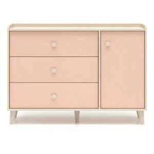 PROMOCJA Mevel 05 Millennial pink - komoda 1D3S ML Meble