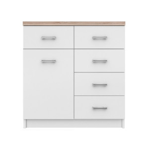 Komoda 1D4S Biały TOP MIX Mebelbos