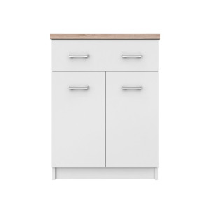 Komoda 2D1S/60 Biały TOP MIX Mebelbos