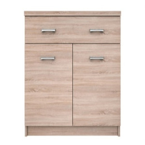Komoda 2D1S/60 Dąb Sonoma TOP MIX Mebelbos