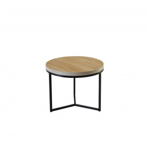 PROMOCJA Ława dąb naturalny 50x50cm ZY-06