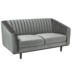 Sofa Asprey 2 velvet Signal Popielaty