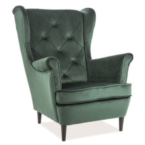 Fotel Lady velvet Signal Zielony