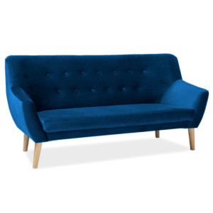 Sofa Nordic 3 Velvet Signal Niebieski
