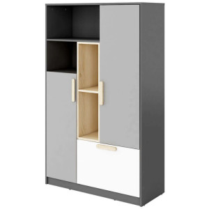 Komoda Pok PO-05 grafit / buk ibsen Lenart