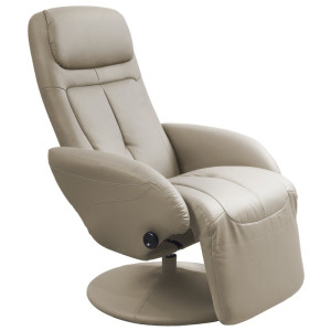 Recliner OPTIMA ekoskóra Halmar Beżowy