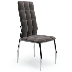 Krzesło tapicerowane K416 velvet Halmar Szary