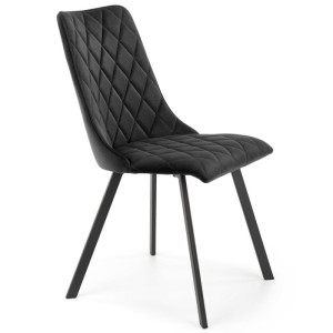 Krzesło tapicerowane velvet K450 Halmar Czarny