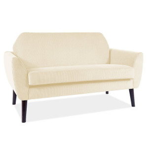Sofa Mena Sztruks Krem Fjord 23 / Wenge Signal