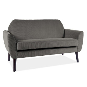 Sofa Mena Sztruks Szary Fjord 15 / Wenge Signal