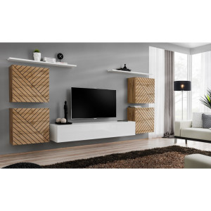 PROMOCJA Meblościanka Switch IV wotan/biały ASM
