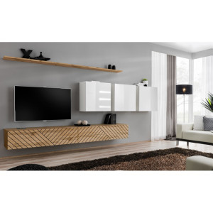PROMOCJA Meblościanka Switch VII wotan/biały ASM