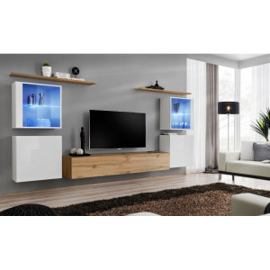 PROMOCJA Meblościanka Switch XIV biały/wotan SW14 ASM