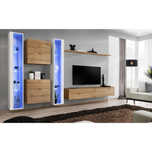 PROMOCJA Meblościanka Switch XVI biały/wotan SW16 ASM
