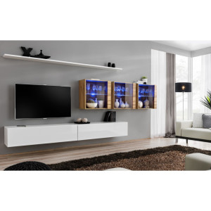 PROMOCJA Meblościanka Switch XVII biały/wotan ASM