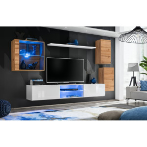 PROMOCJA Meblościanka Switch XXIII wotan/biały ASM