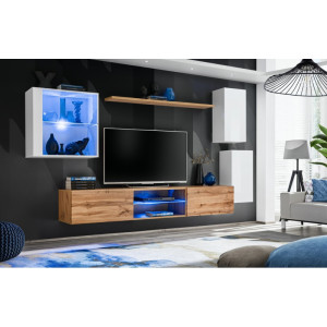 PROMOCJA Meblościanka Switch XXIII biały/wotan ASM