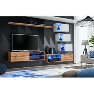 PROMOCJA Meblościanka Switch XXIV wotan/biały ASM