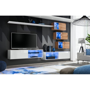 PROMOCJA Meblościanka Switch XXIV biały/wotan ASM