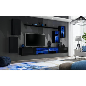 PROMOCJA Meblościanka Switch XXV czarny ASM