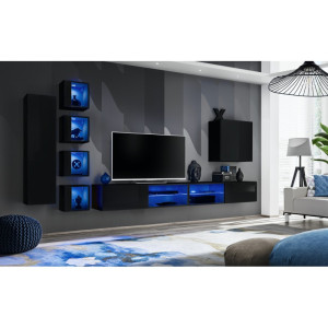 PROMOCJA Meblościanka Switch XXVI czarny ASM