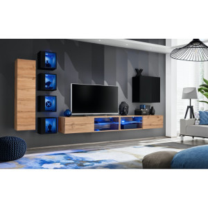 PROMOCJA Meblościanka Switch XXVI wotan/czarny ASM