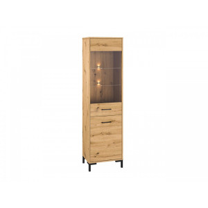 PROMOCJA Witryna Nevio 18 Dąb artisan ML Meble