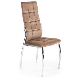 Krzesło tapicerowane K416 velvet Halmar Beżowy