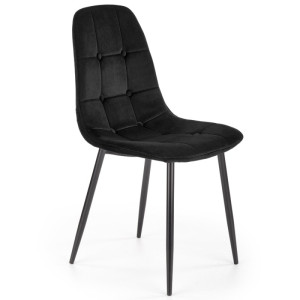 Krzesło tapicerowane K417 velvet Halmar Czarny