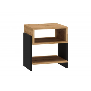 PROMOCJA Szafka Nocna TRIS 01 dąb artisan/czarny ML Meble