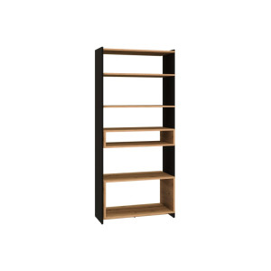 PROMOCJA Regał TRIS 04 dąb artisan/czarny ML Meble