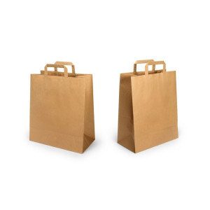 Torba papierowa brązowa 180x80x230mm 70g