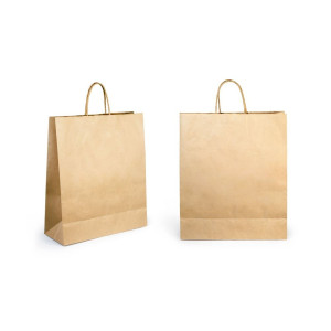 Torba papierowa brązowa 240x100x320mm 90g