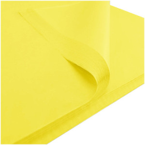 Bibuła gładka 50x70cm żółta 50szt