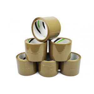 Taśma pakowa SOLVENT 75mm/66y brąz