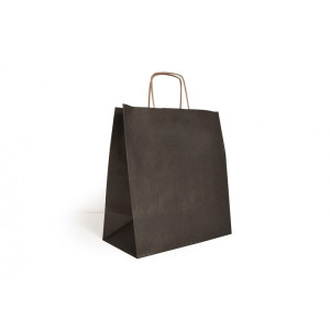 Torba papierowa czarna 300x170x340mm 90g