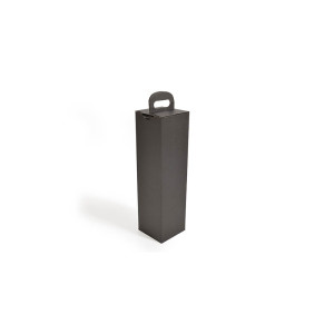 Karton do wina z rączką 90x90x330mm czarny
