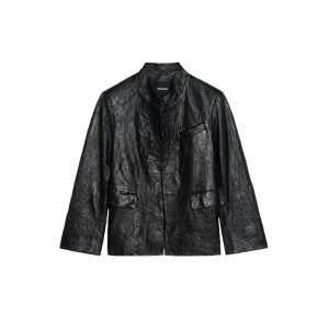 Zadig &amp; Voltaire Blazer Veryn Cuir Froissé