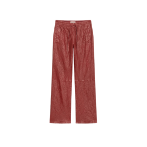 Zadig &amp; Voltaire Pantalon Pocha Cuir Froissé