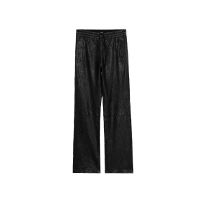 Zadig &amp; Voltaire Pantalon Pocha Cuir Froissé