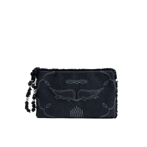 Zadig &amp; Voltaire Pochette Angel Denim Western