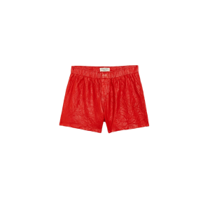 Zadig &amp; Voltaire Short Pax Cuir Froissé