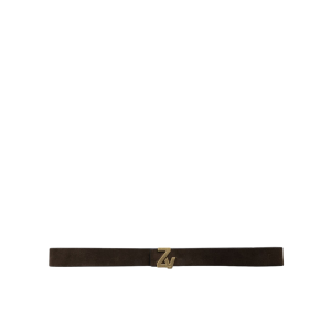 Zadig &amp; Voltaire Ceinture ZV Initiale La Belt 30mm Suede